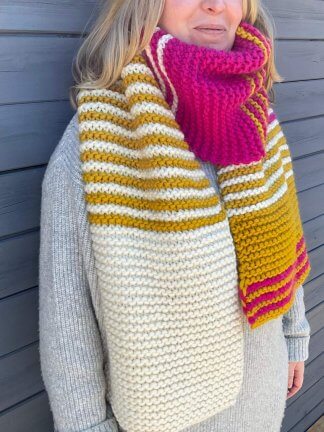 Earn Your Stripes Scarf- Knit Kit