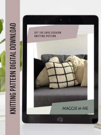 Off the Grid Cushion- Knit Pattern