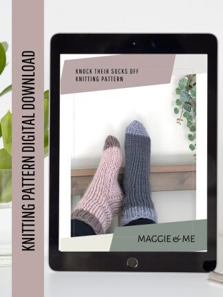 Knock Their Socks Off- Sofa Socks- Knit Pattern